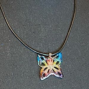 Unique Shining Butterfly Pendant Necklace